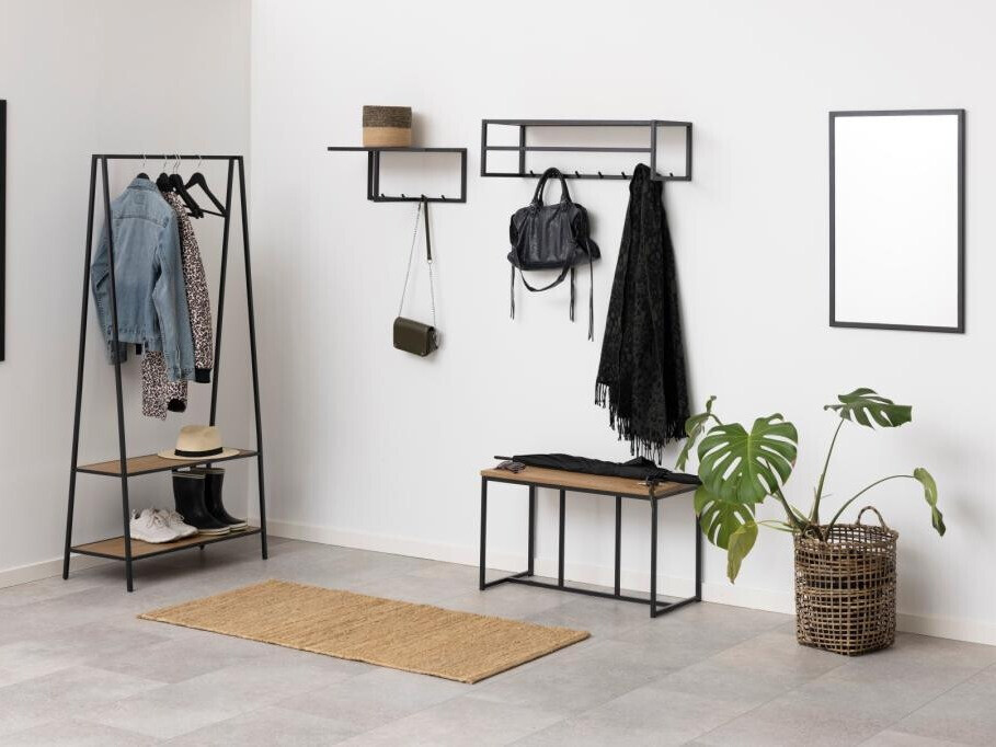 Gestell Norsica Sevferi 160 (Schwarz + Wildeichenholzoptik)