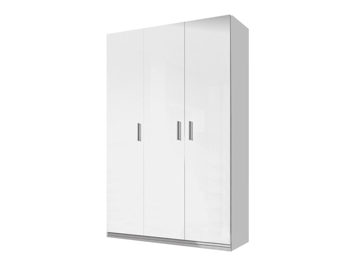 Kleiderschrank Campus I (Weiss + Weiss glänzend)