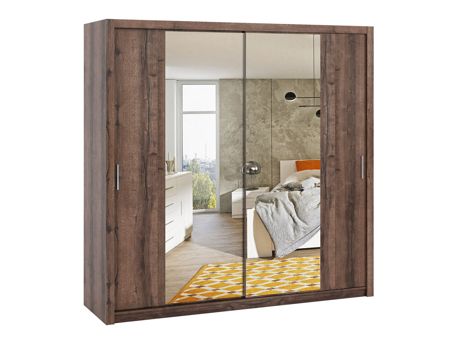 Kleiderschrank Catromi 110 (Klostereiche)