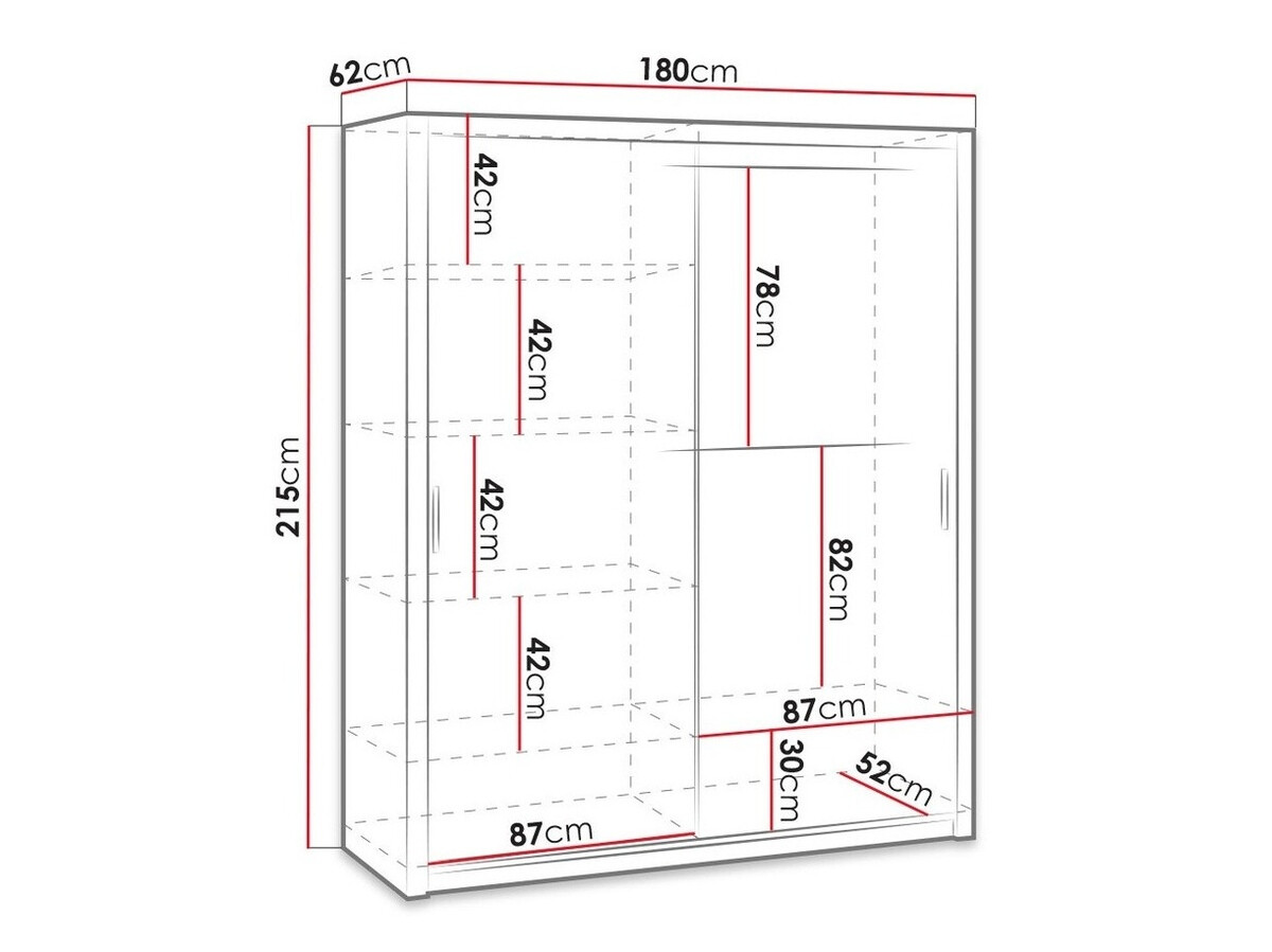 Kleiderschrank Catromi 119 (Artisan-Eiche)
