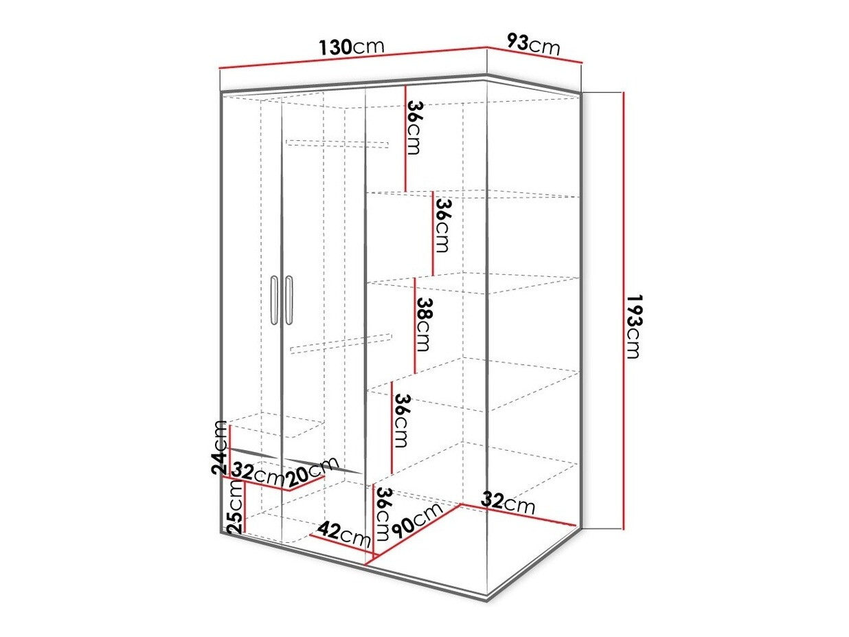 Kleiderschrank Veravie 142