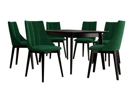 Essgruppe Racine 139 (Schwarz + Magic Velvet 2225)