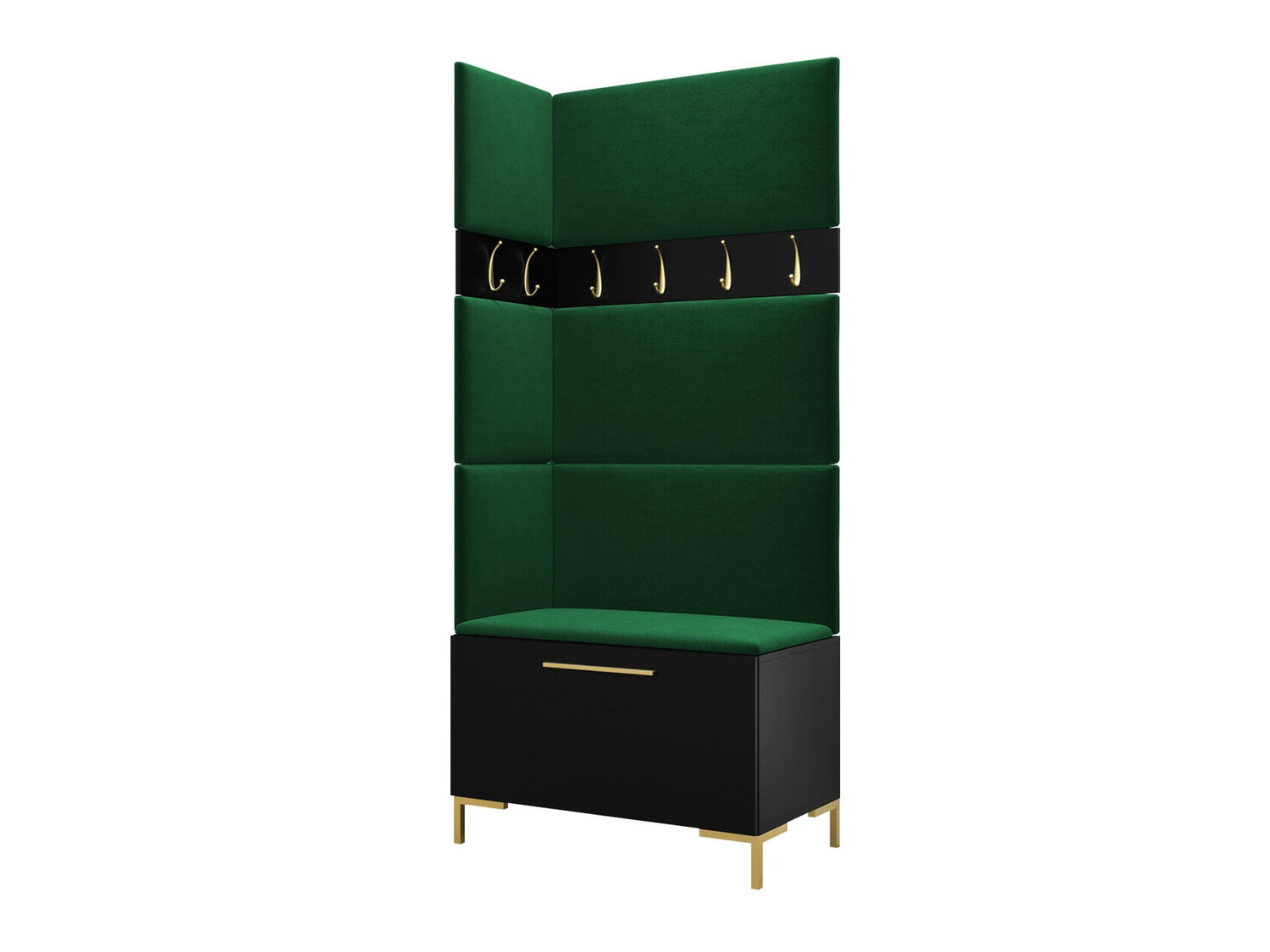 Flurgarnitur Tivsoa 103 (Schwarz)