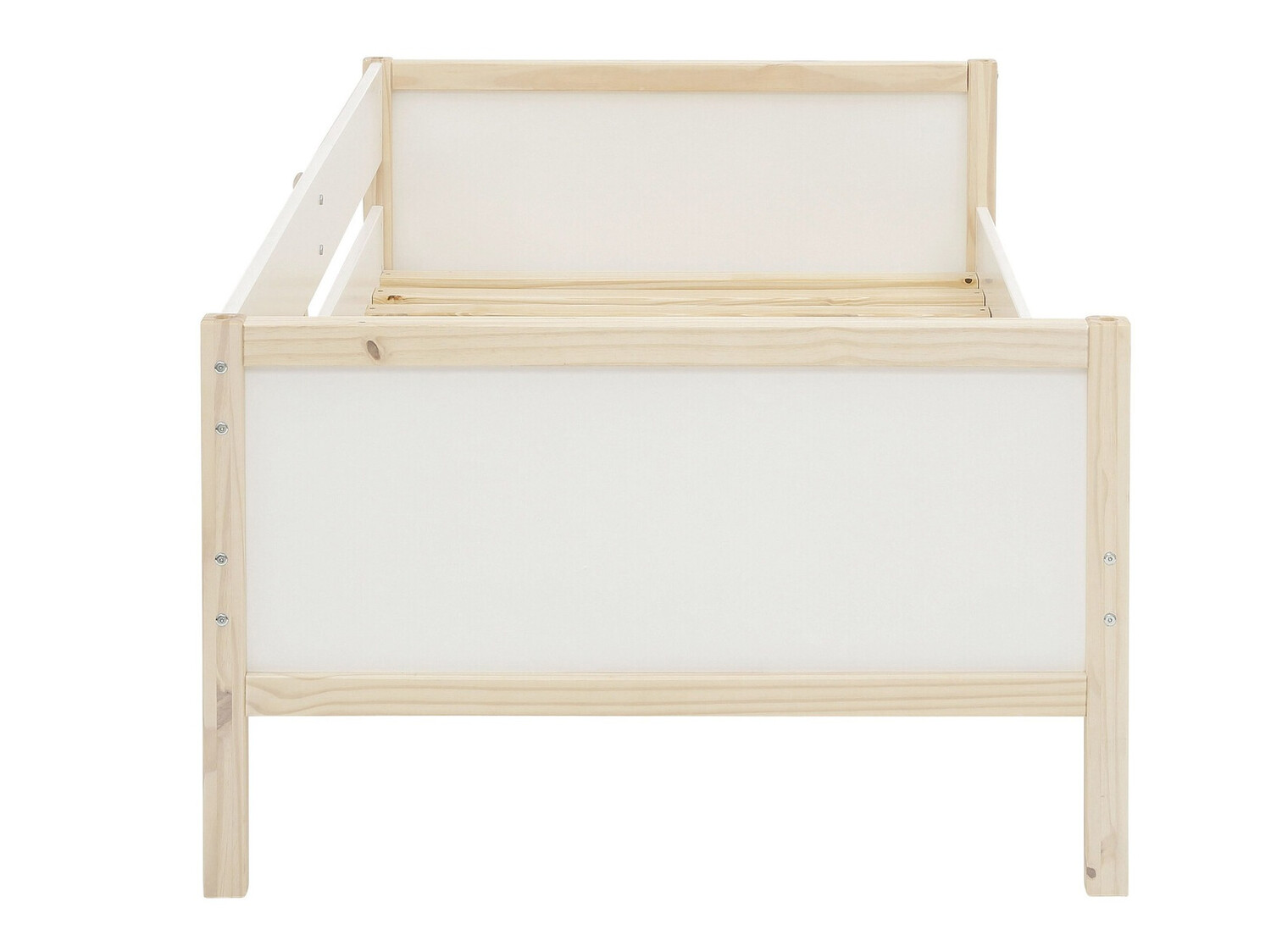 Bett Fenmele 102 (Weiss + Helles Holz)