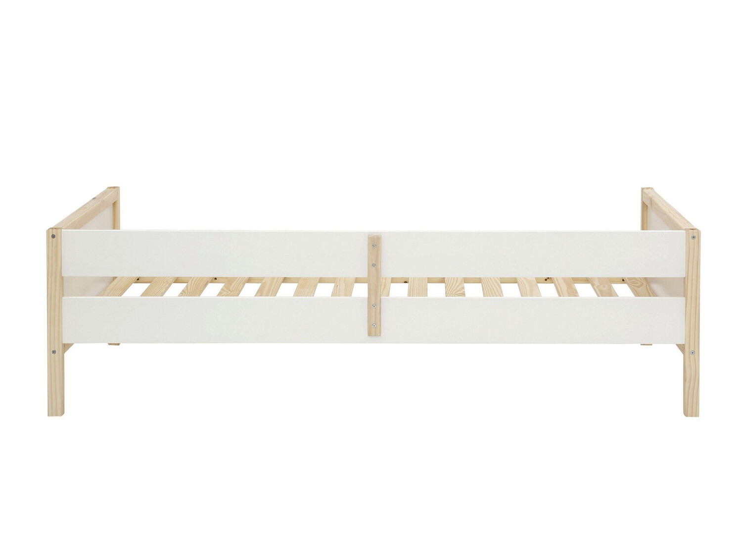 Bett Fenmele 102 (Weiss + Helles Holz)