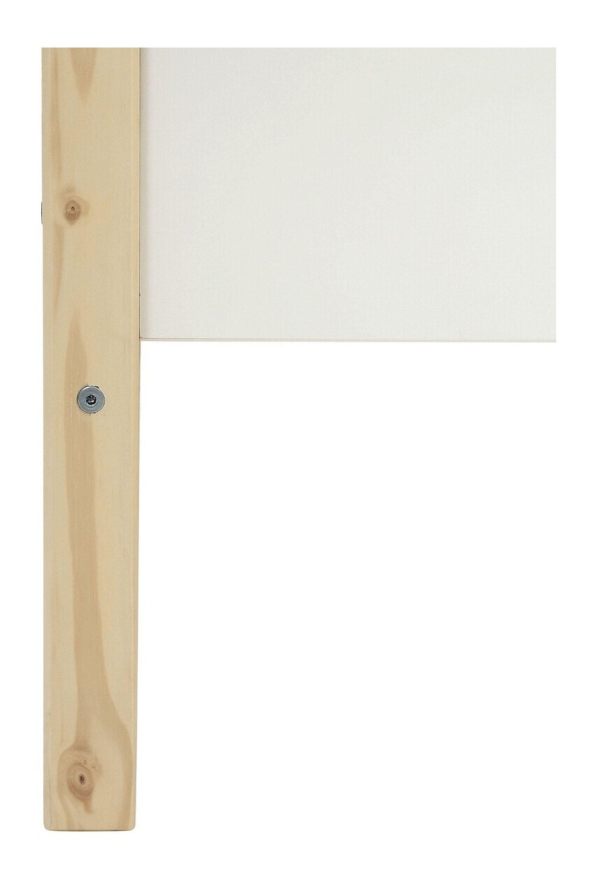 Bett Fenmele 102 (Weiss + Helles Holz)