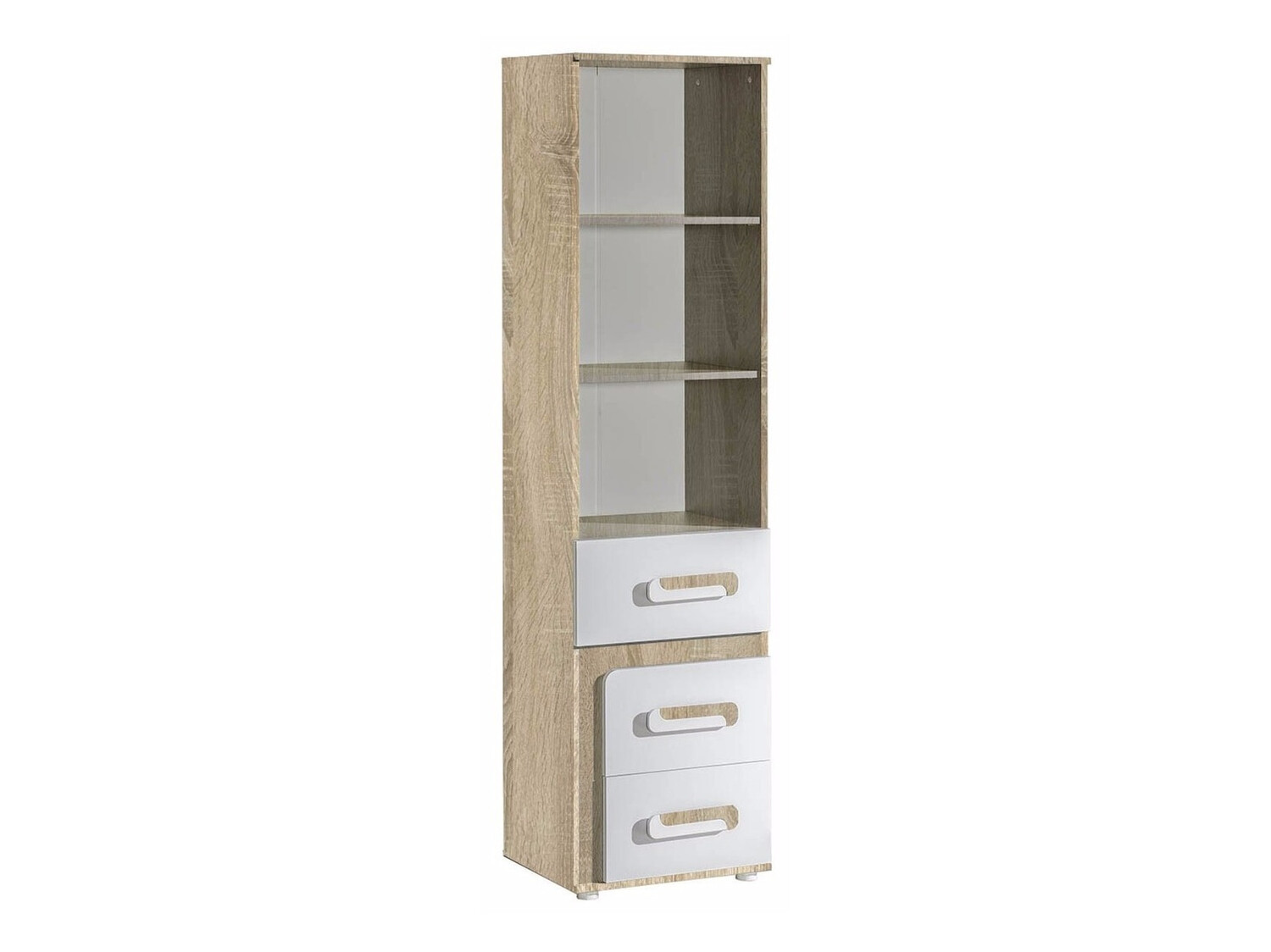 Regal Levtala 105 (Eiche hell + Weiss)