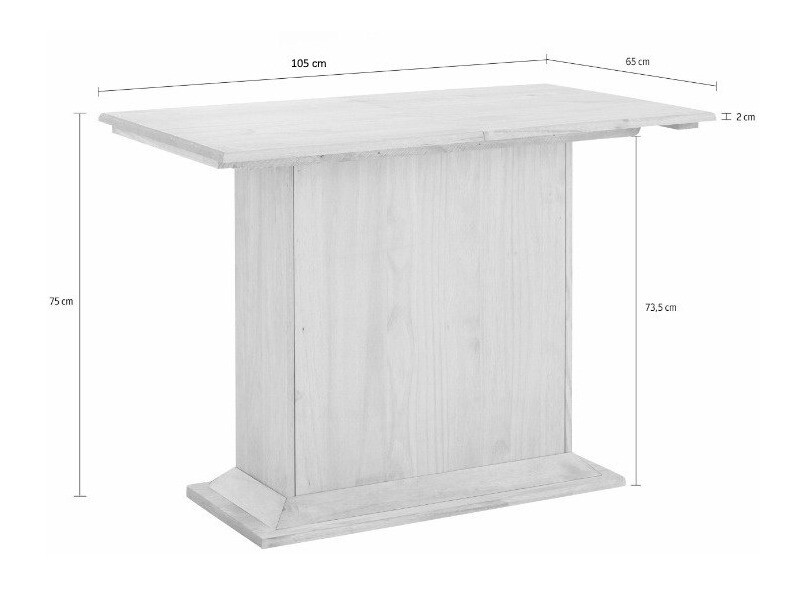 Tisch Cirfeli 102 (Kiefernholzoptik)