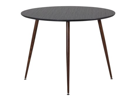 Tisch Dallas 125 (Schwarz + Nussholzoptik)