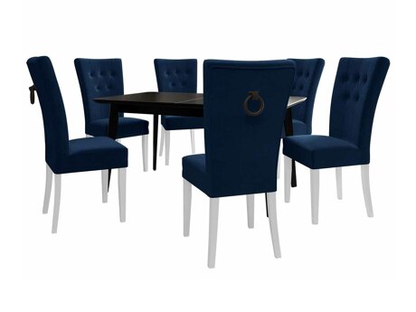 Essgruppe Racine 144 (Weiss + Magic Velvet 2216)