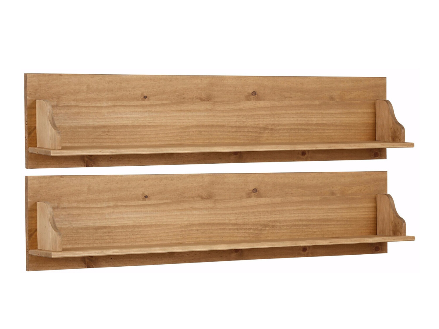 Eine Reihe hängender Regale Fentivo 106 (Kiefernholzoptik)
