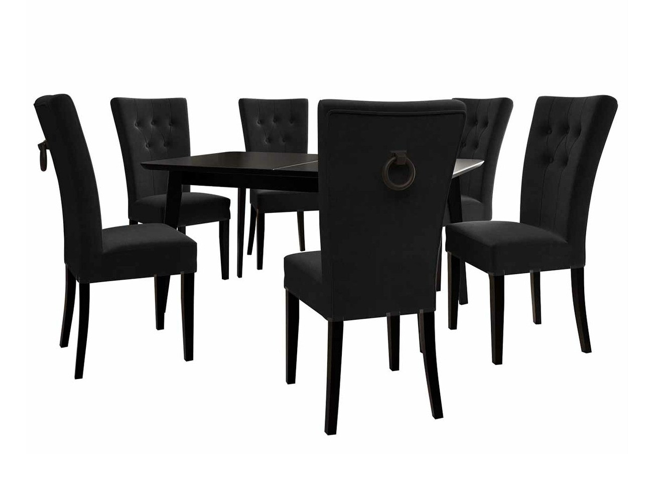 Essgruppe Racine 144 (Schwarz + Magic Velvet 2219)
