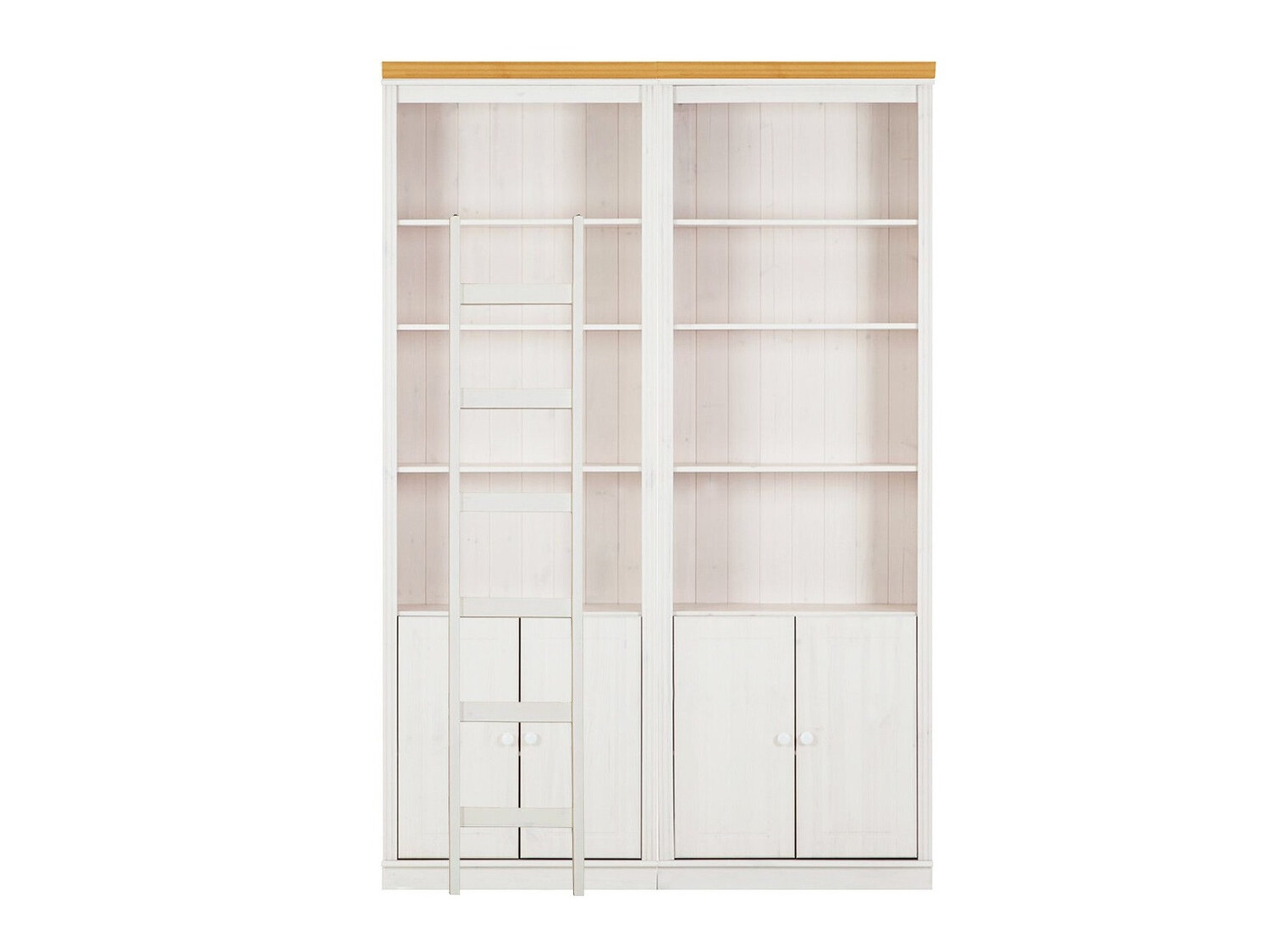 Regalset Saltoro 118 (Weiss + Honigeiche)