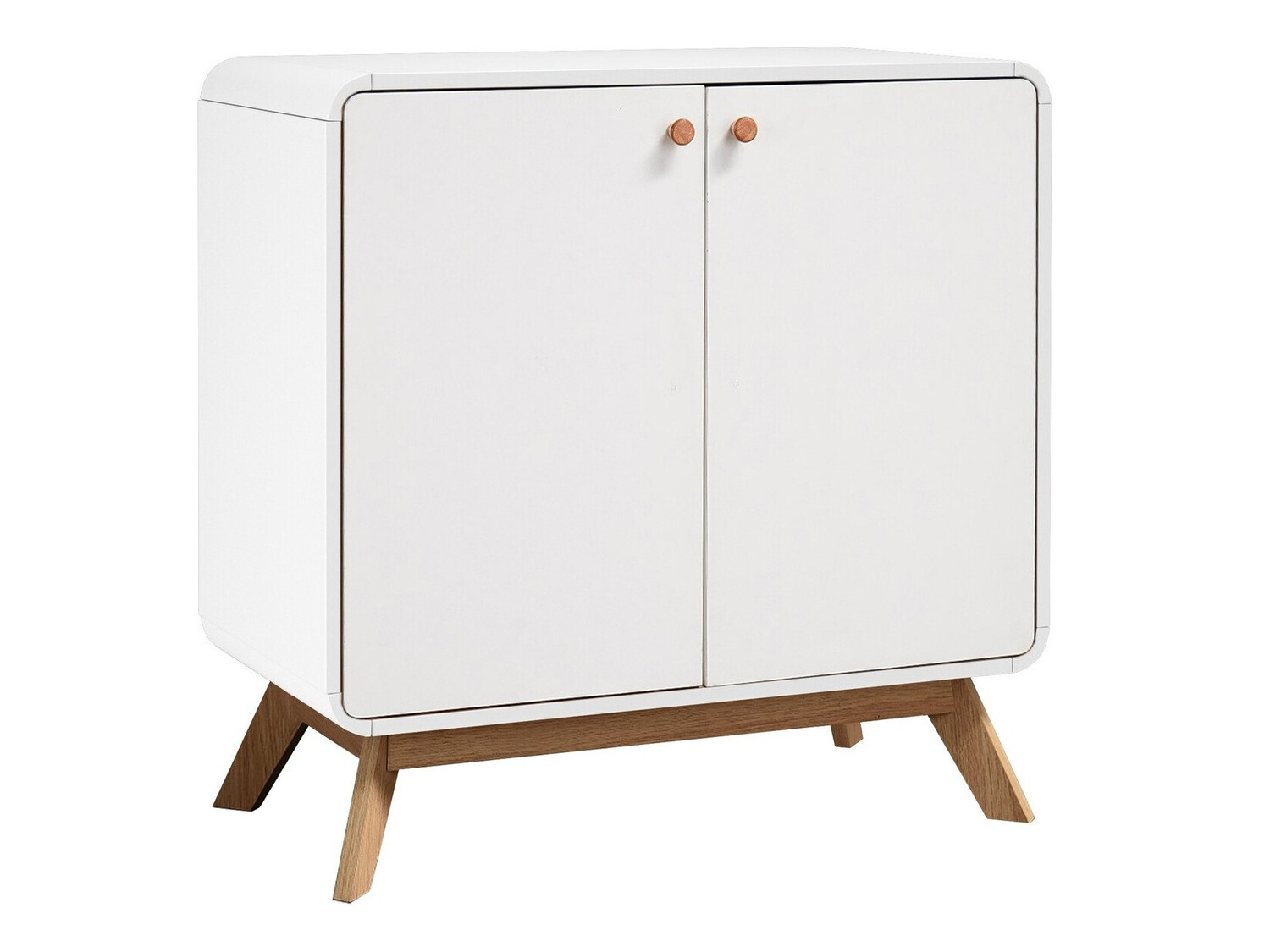 Sideboard Elbtena 105 (Weiss + Eiche)