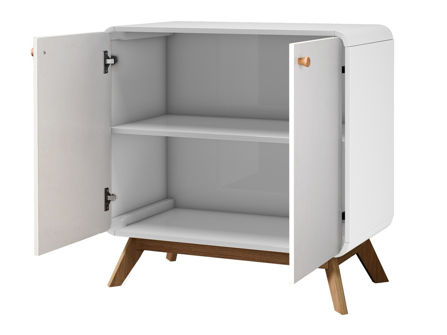 Sideboard Elbtena 105 (Weiss + Eiche)