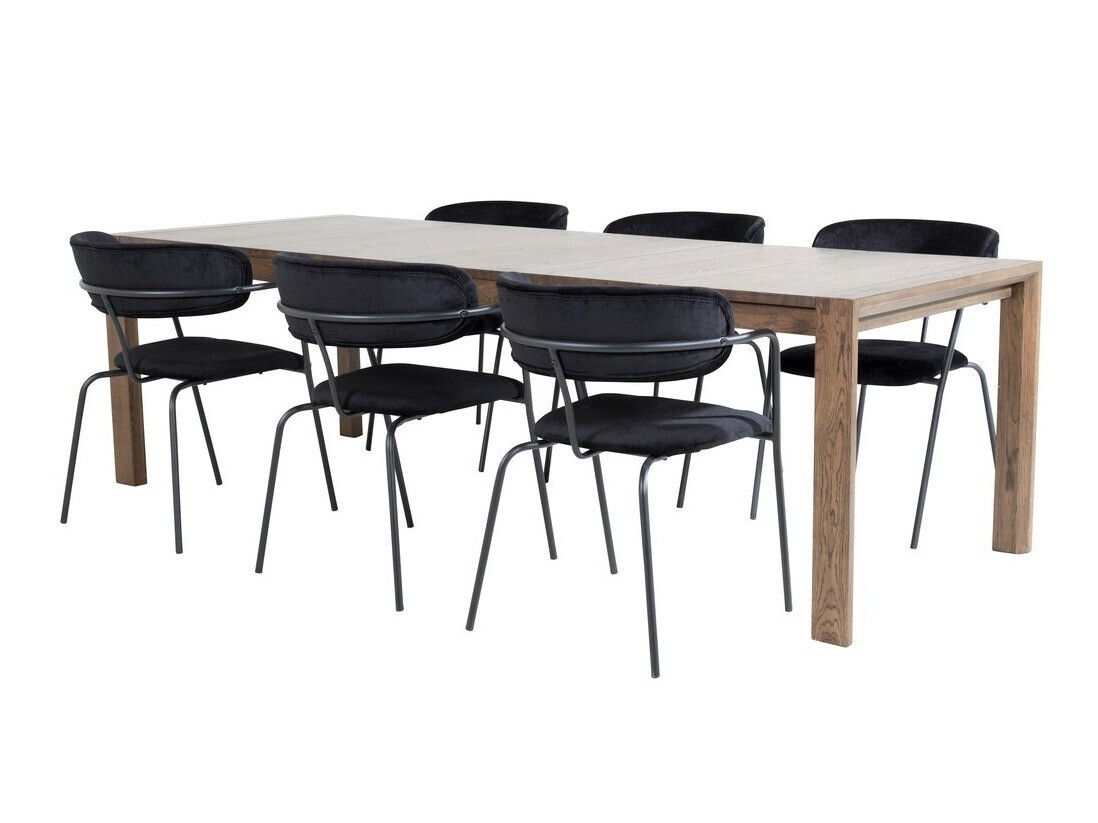 Essgruppe Dallas 2055 (Eichenholzoptik dunkel)