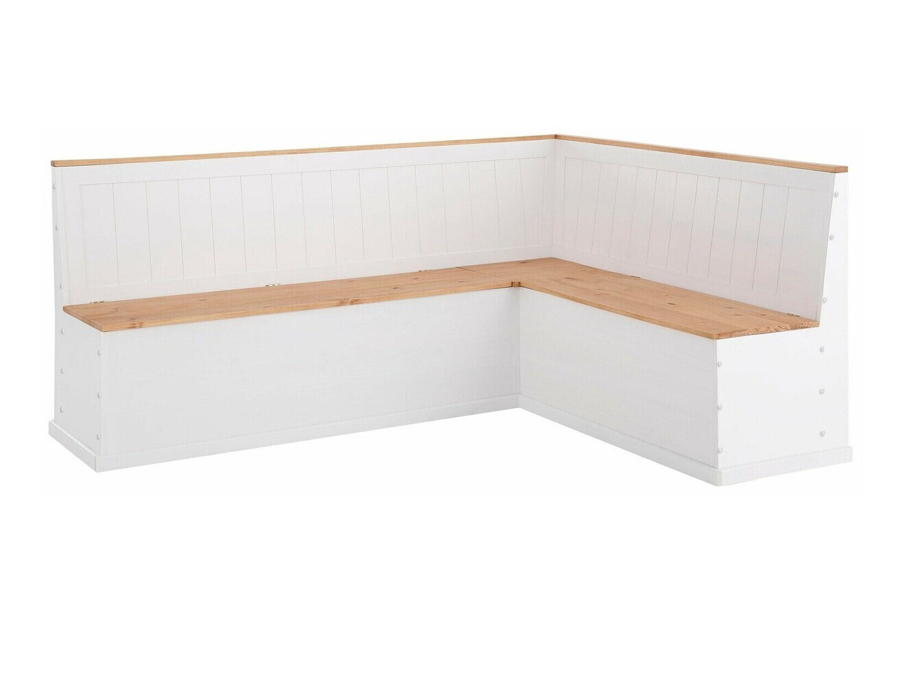 Küchenecke Cirfeli 101 (Weiss + Kiefernholzoptik)