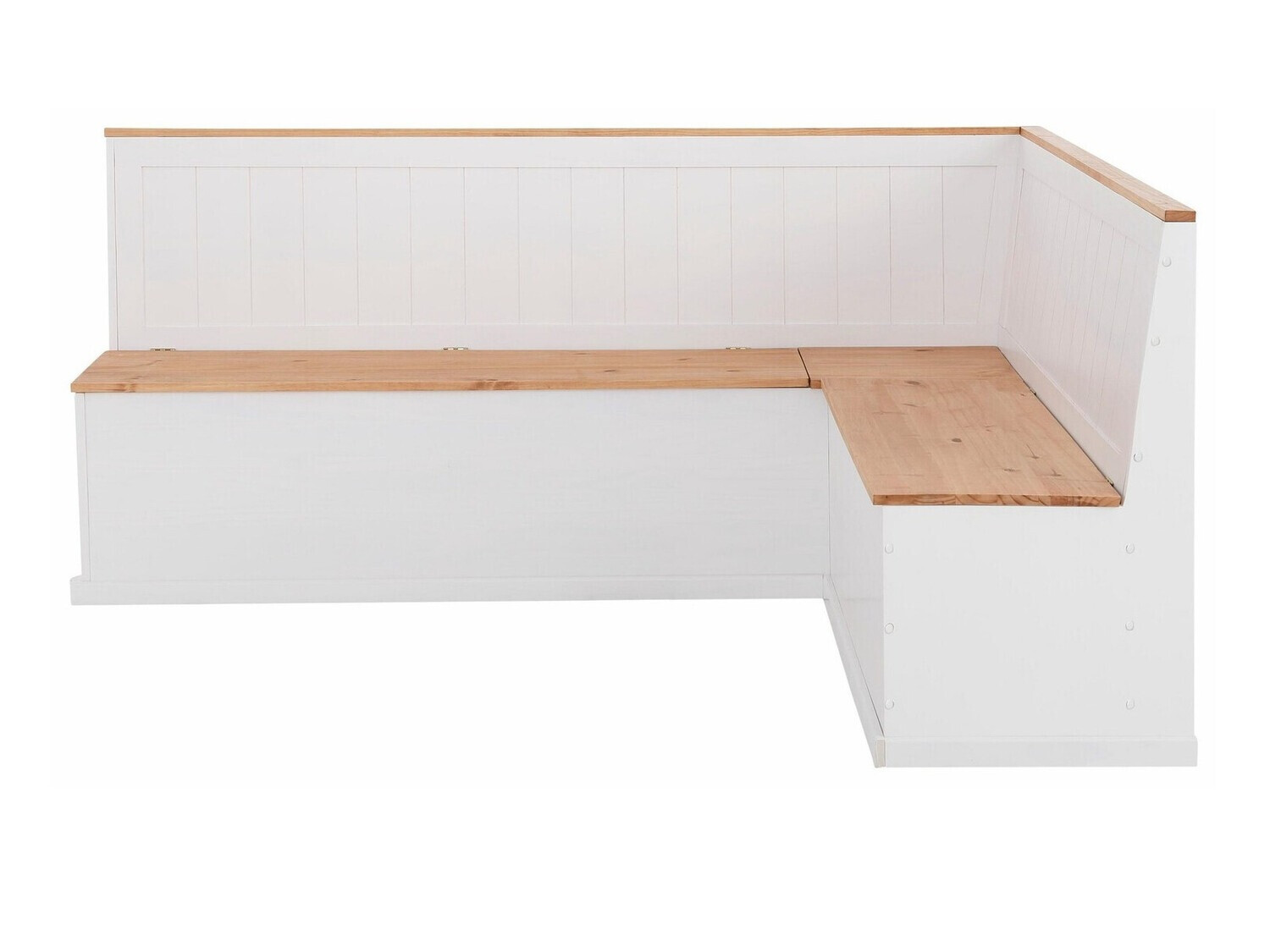 Küchenecke Cirfeli 101 (Weiss + Kiefernholzoptik)