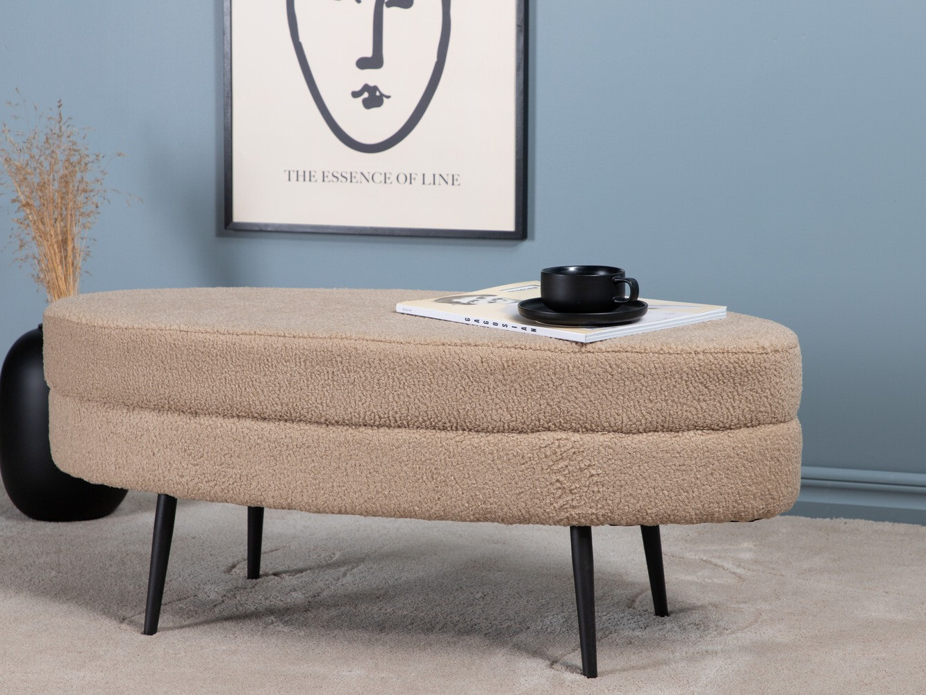 Polsterbank Dallas 2920 (Beige + Schwarz)