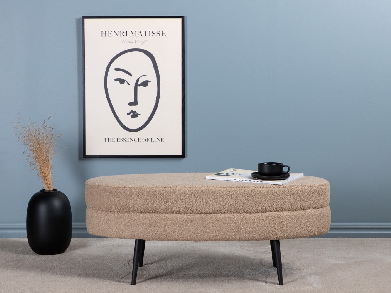 Polsterbank Dallas 2920 (Beige + Schwarz)