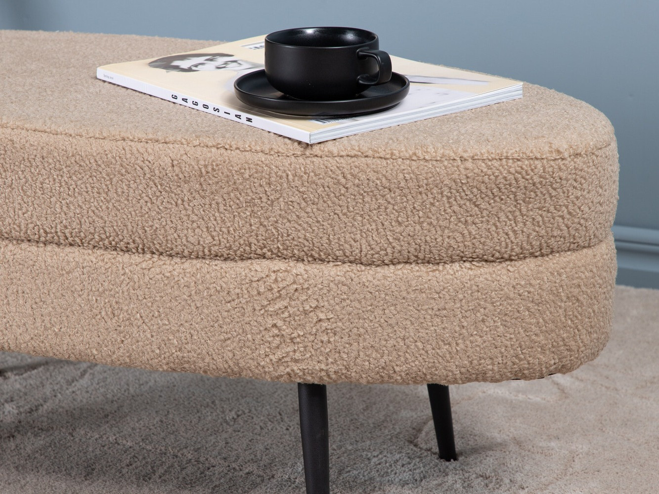 Polsterbank Dallas 2920 (Beige + Schwarz)