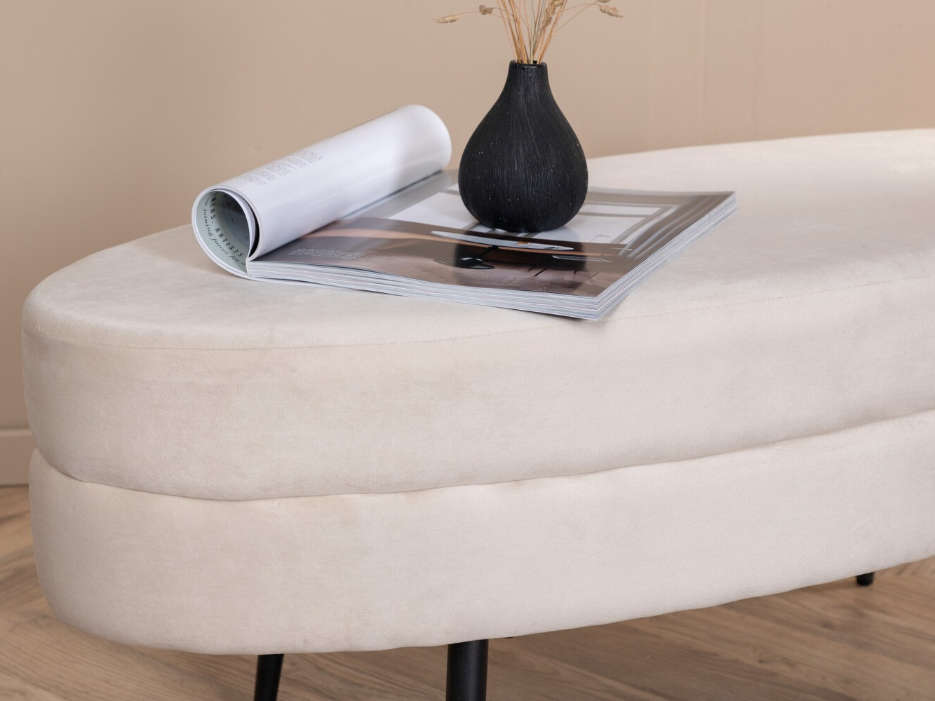 Polsterbank Dallas 2920 (Cremefarben + Schwarz)