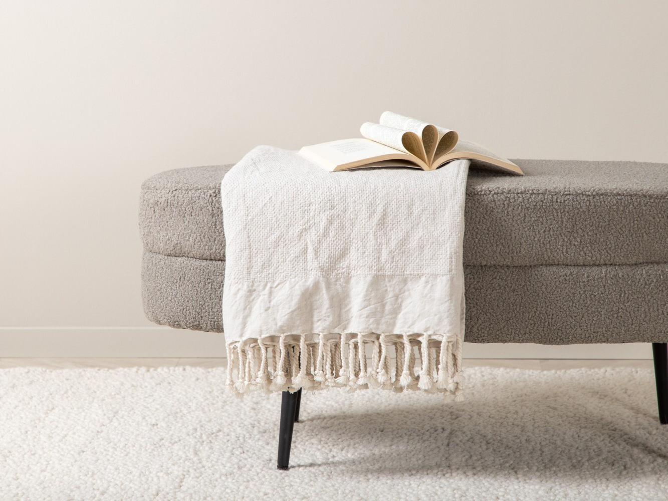 Polsterbank Dallas 2920 (Dunkelgrau + Schwarz)