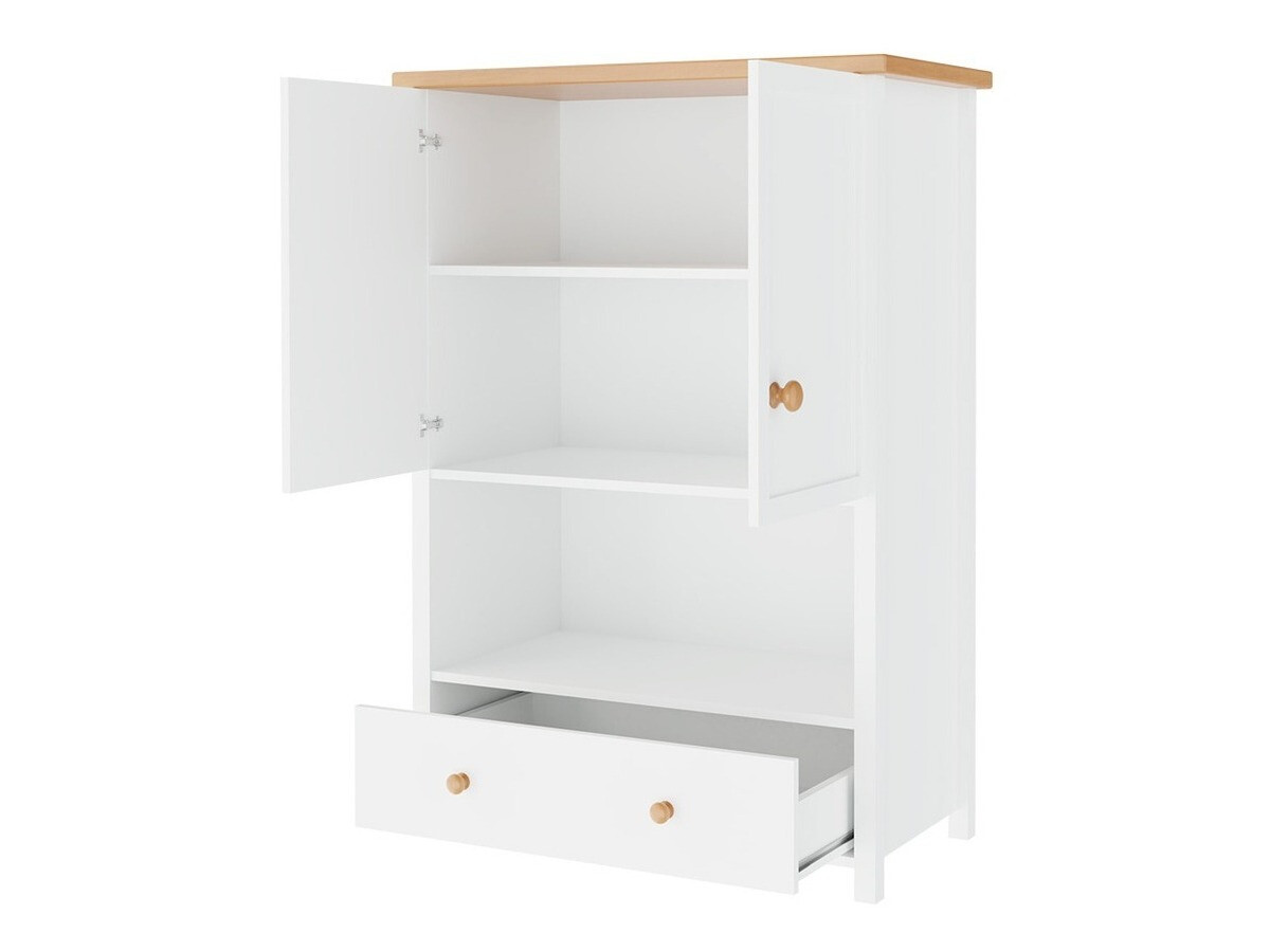 Kommode Romelbo 144 (Weiss + Eiche)
