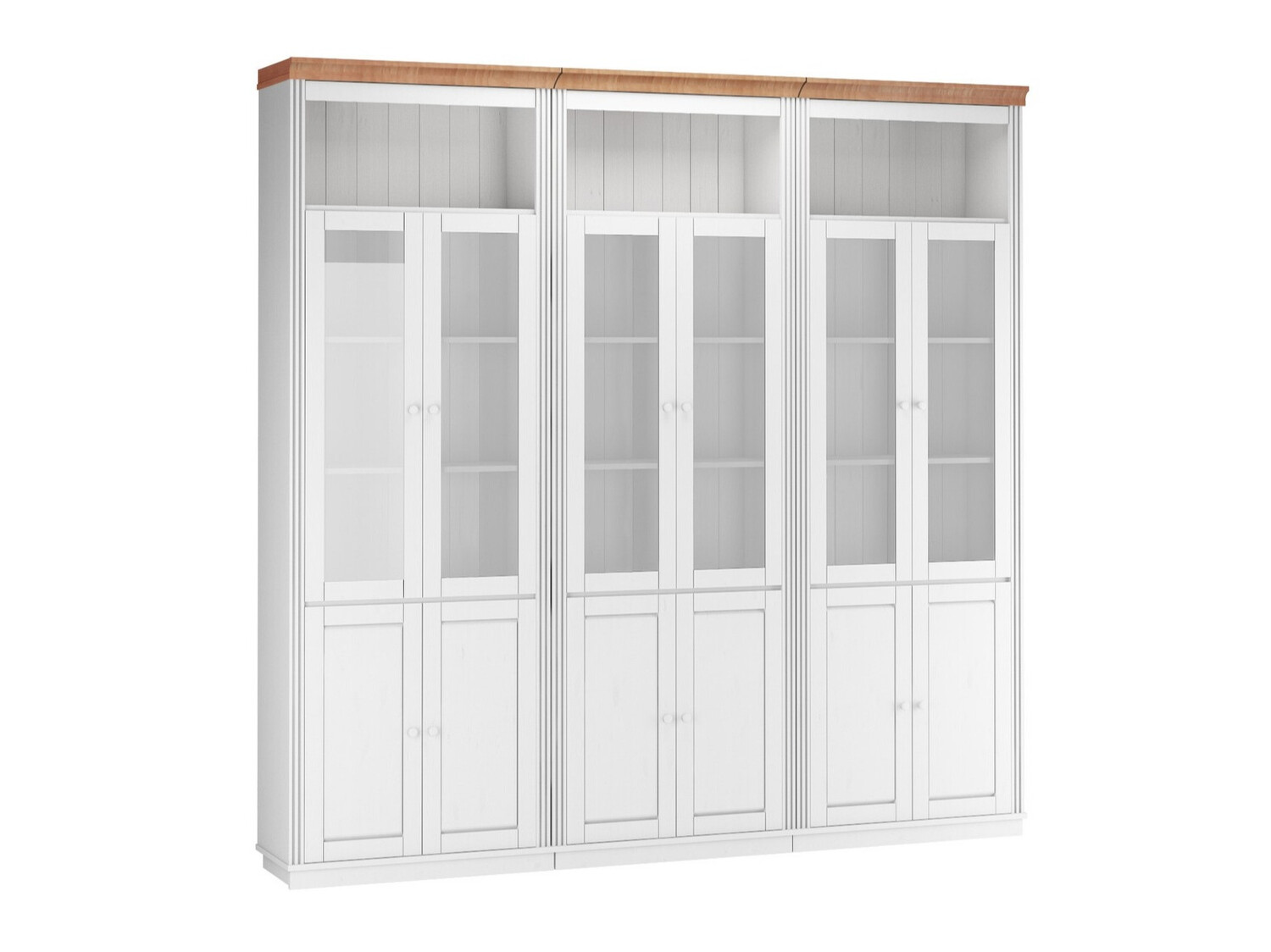 Regalset Saltoro 114 (Weiss + Honigeiche)