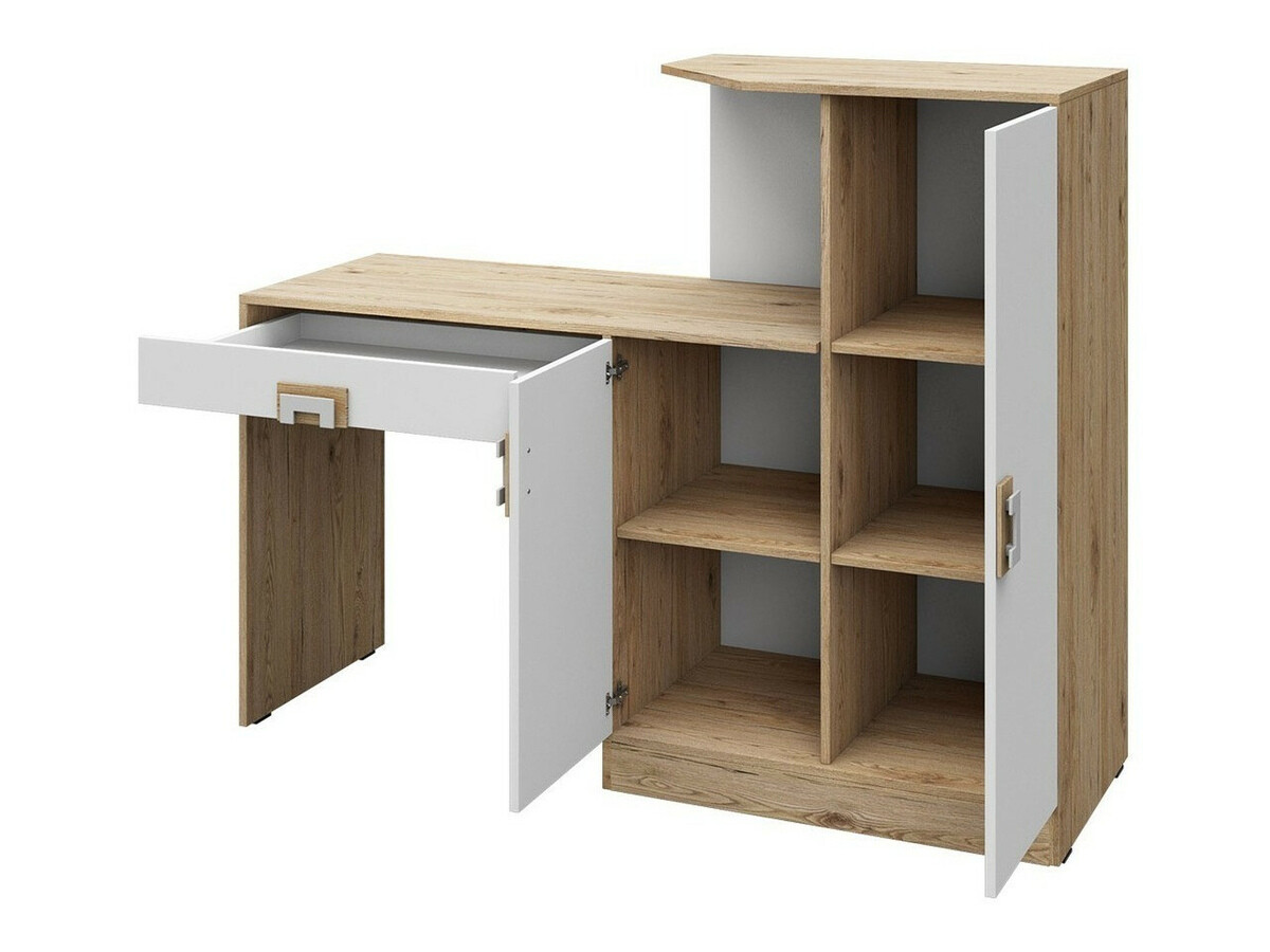 Kinderzimmer-Set Balvire 114 (Eiche hell + Weiss + Grau)