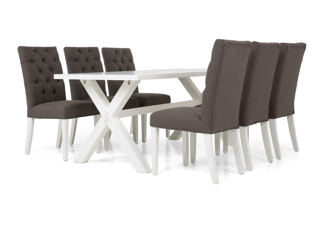 Esszimmergarnitur Scandinavian Choice 674 (Grau)