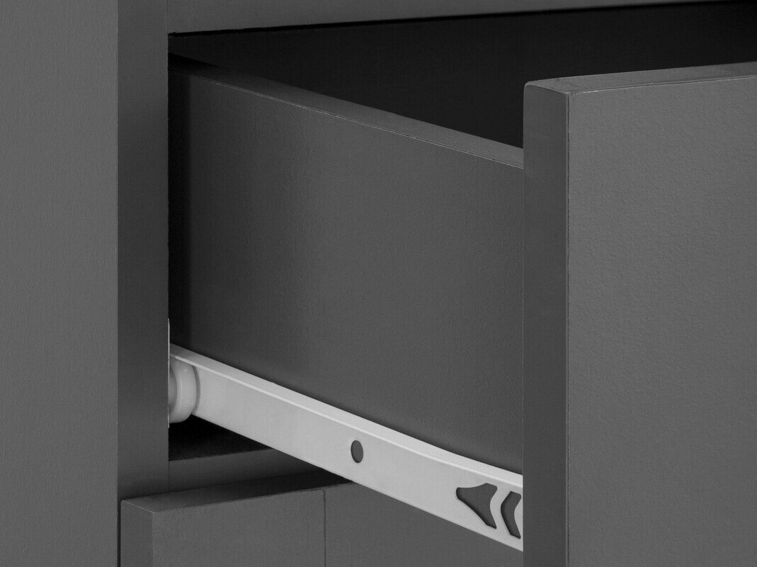 Stehender Badezimmerschrank Elmvene 103 (Grau)