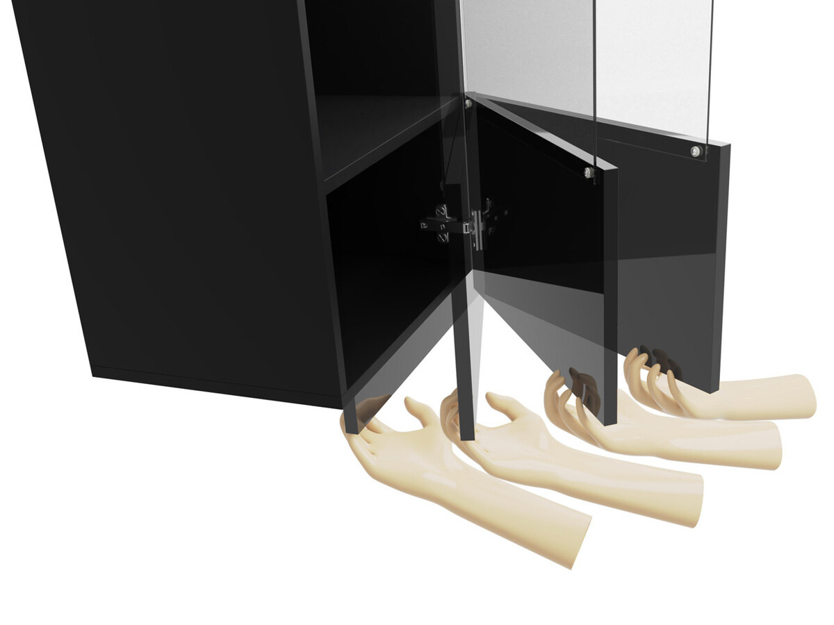 Hängeschrank Tivdalu 102 (Weiss + Weiss glänzend)