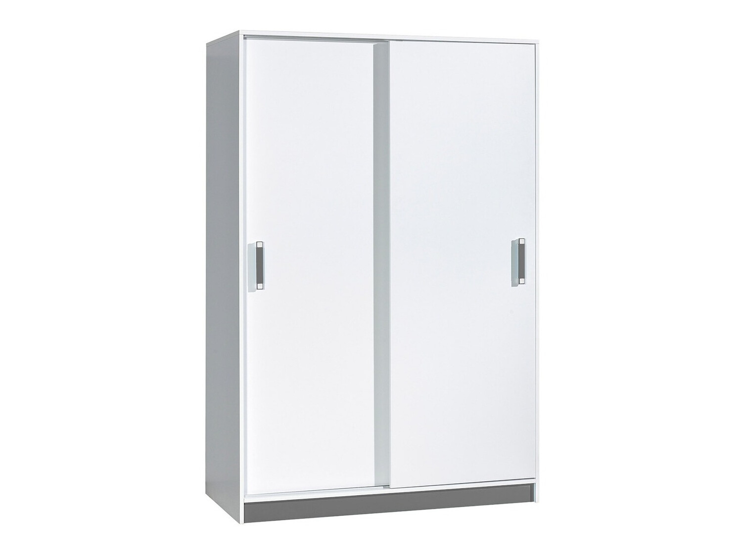 Kleiderschrank Lorlare 115 (Weiss + Grau)