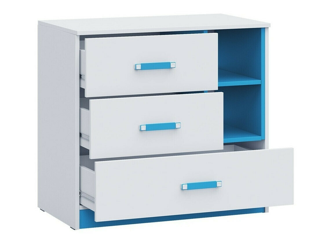Kommode Lorlare 108 (Weiss + Grau)