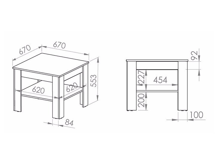 Couchtisch Alcala 124