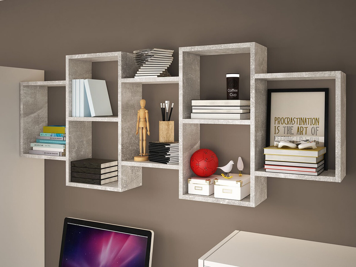 Wandregal Sarasota 103 (Beton)