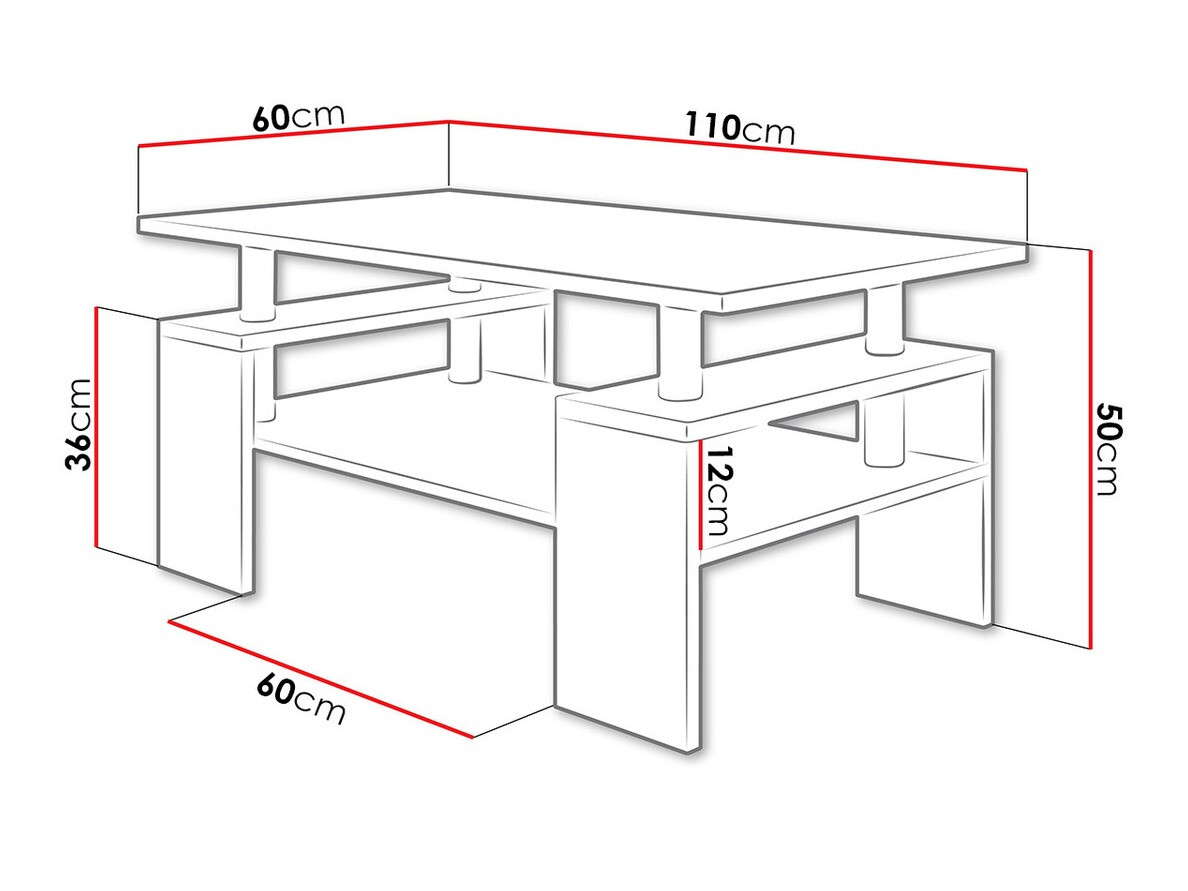 Couchtisch Fortunal (Weiss)