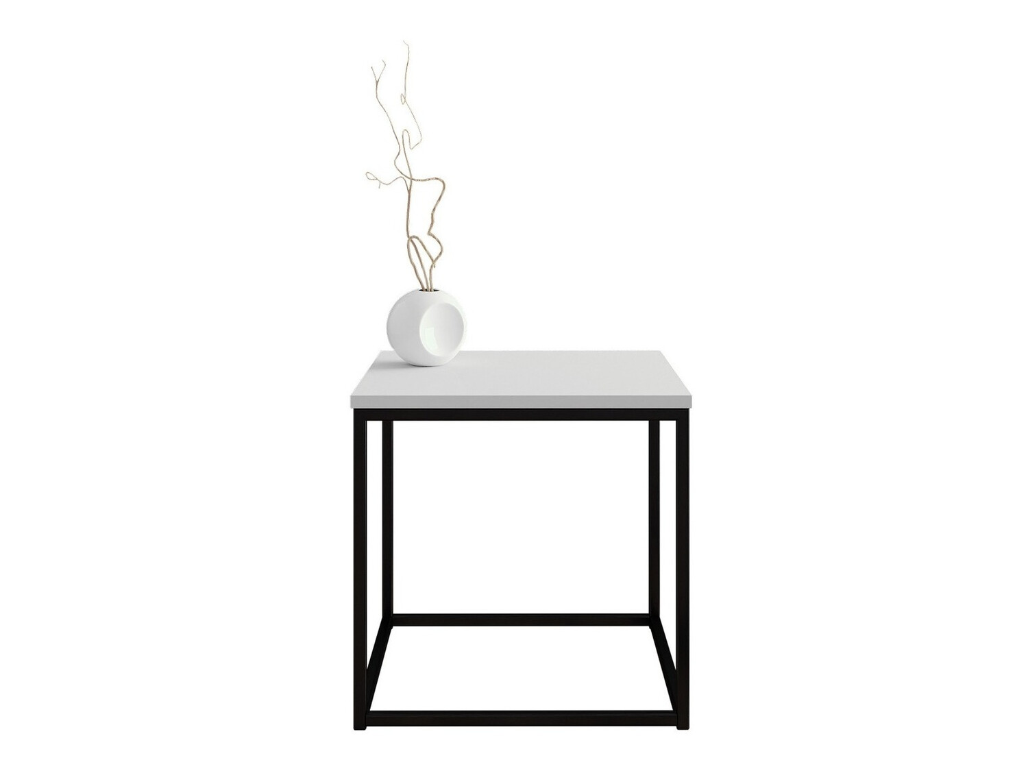 Couchtisch Germantown 106 (Mattschwarz + Weiss glänzend)