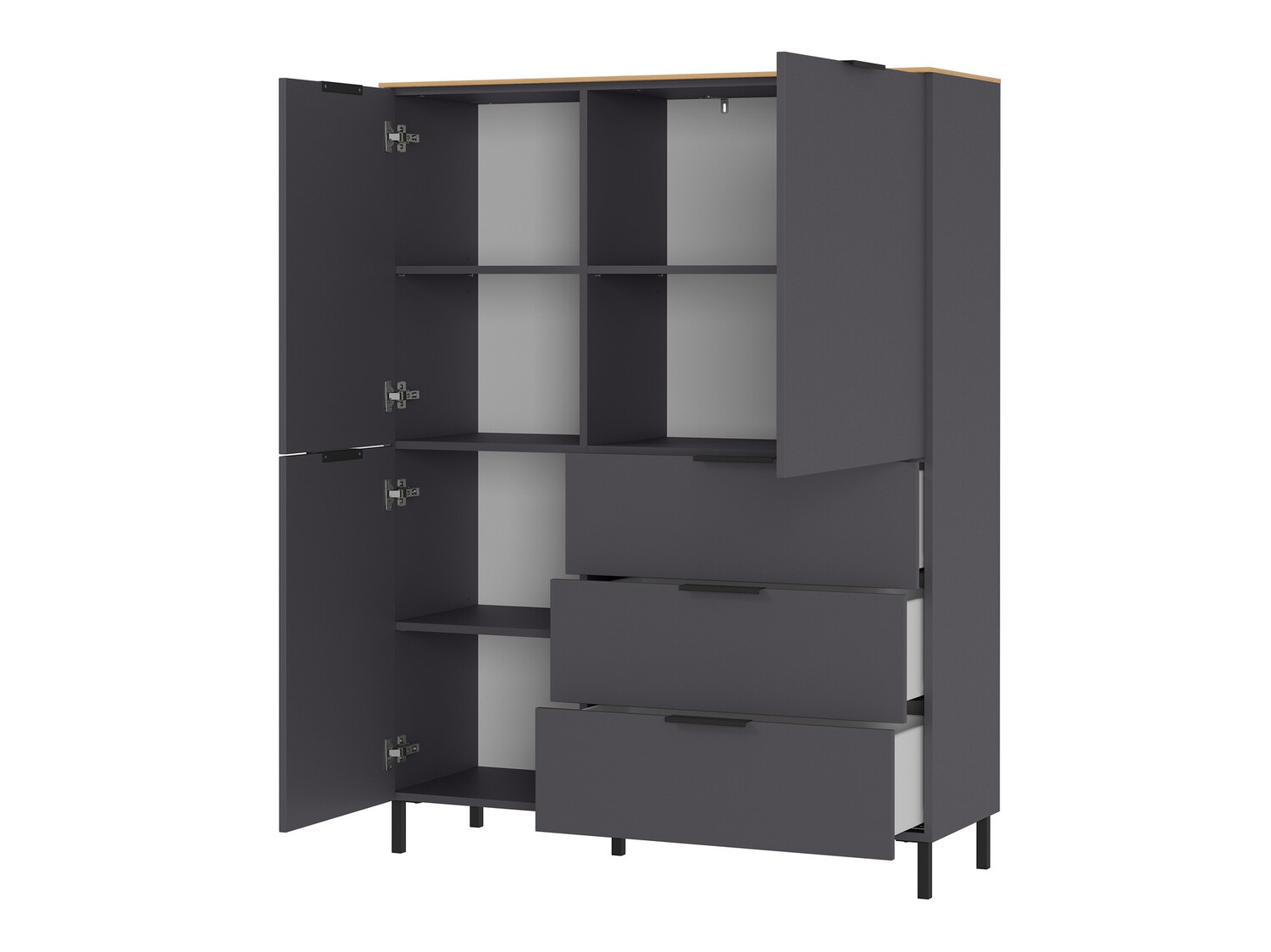 Regal Revteno 100 (Graphit + Navarra eichenholzoptik)