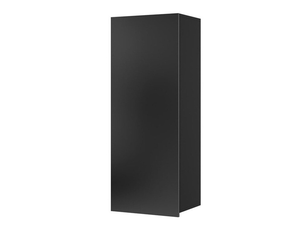 Hängeschrank Tivdalu 126 (Schwarz + Schwarz glänzend)