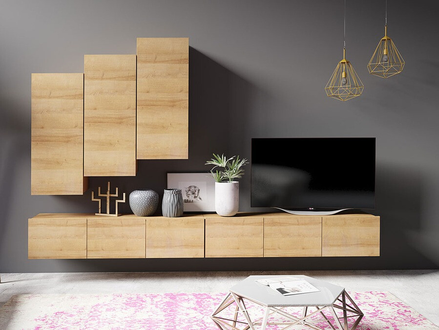 Hängeschrank Tivdalu 126 (Weiss + Weiss glänzend)