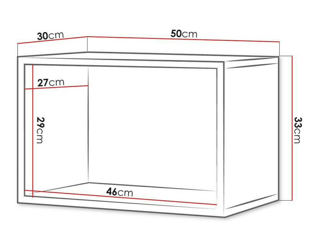 Wandregal Tivdalu 141 (Goldene Eichenholzoptik)