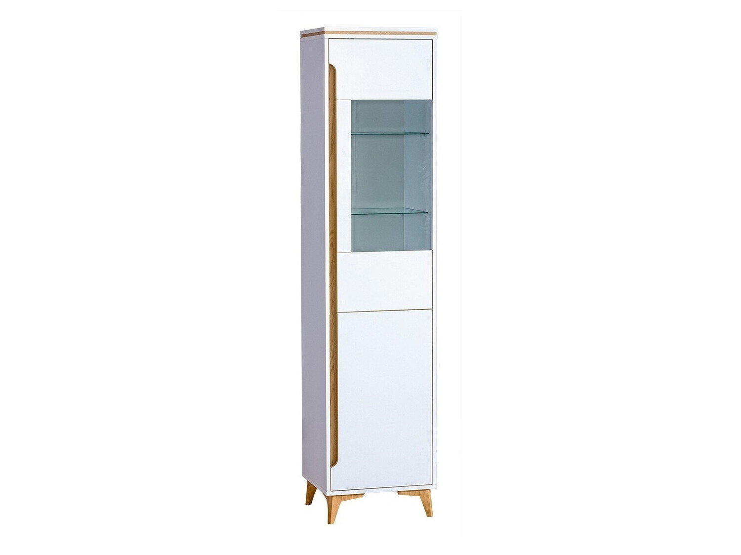 Schaukasten Ogden H110 (Weiss + Helles Holz)