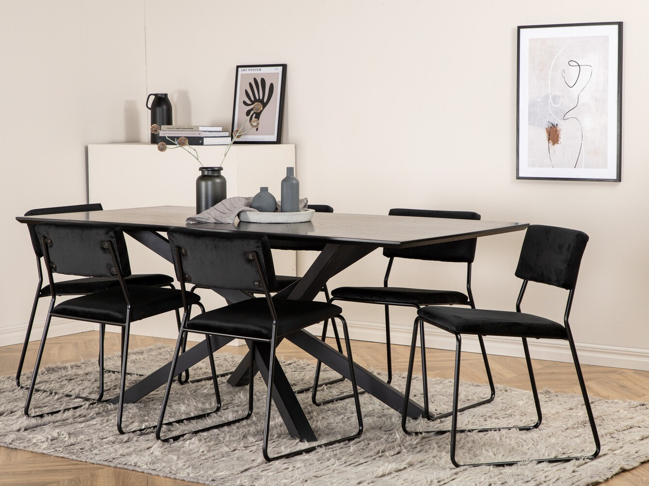 Essgruppe Dallas 2695 (Schwarz)