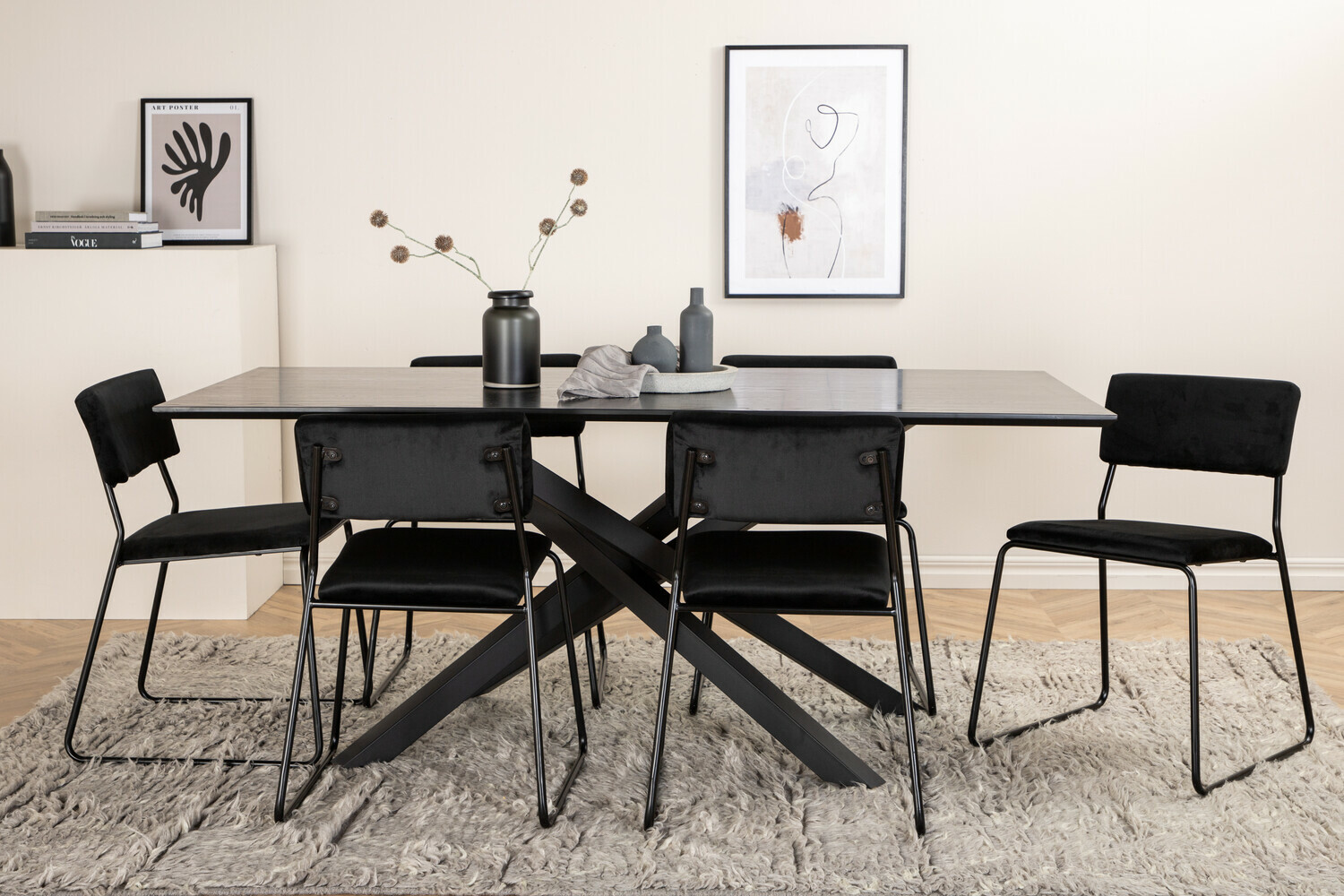 Essgruppe Dallas 2695 (Schwarz)