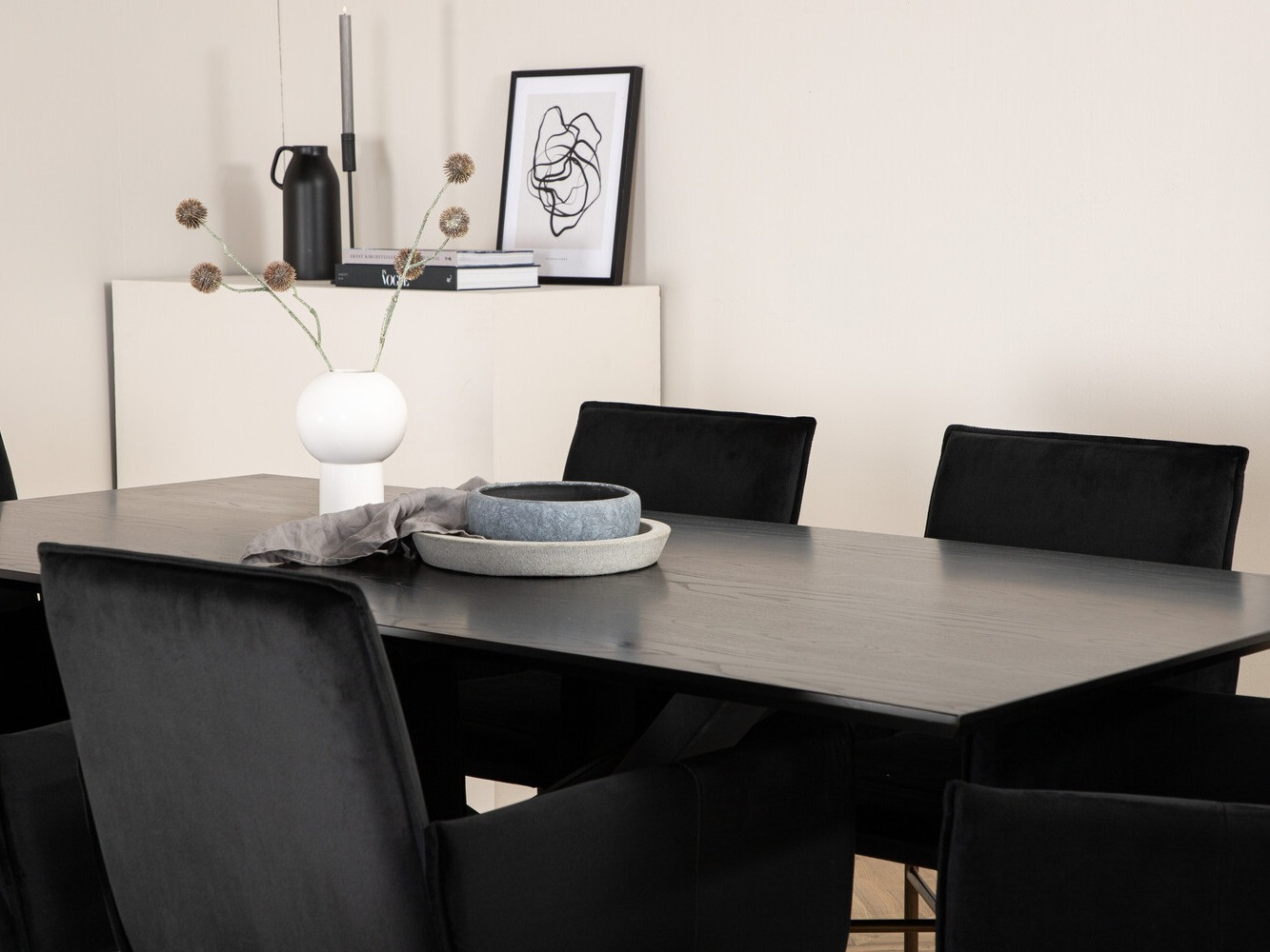 Essgruppe Dallas 2703 (Schwarz + Kupfer)