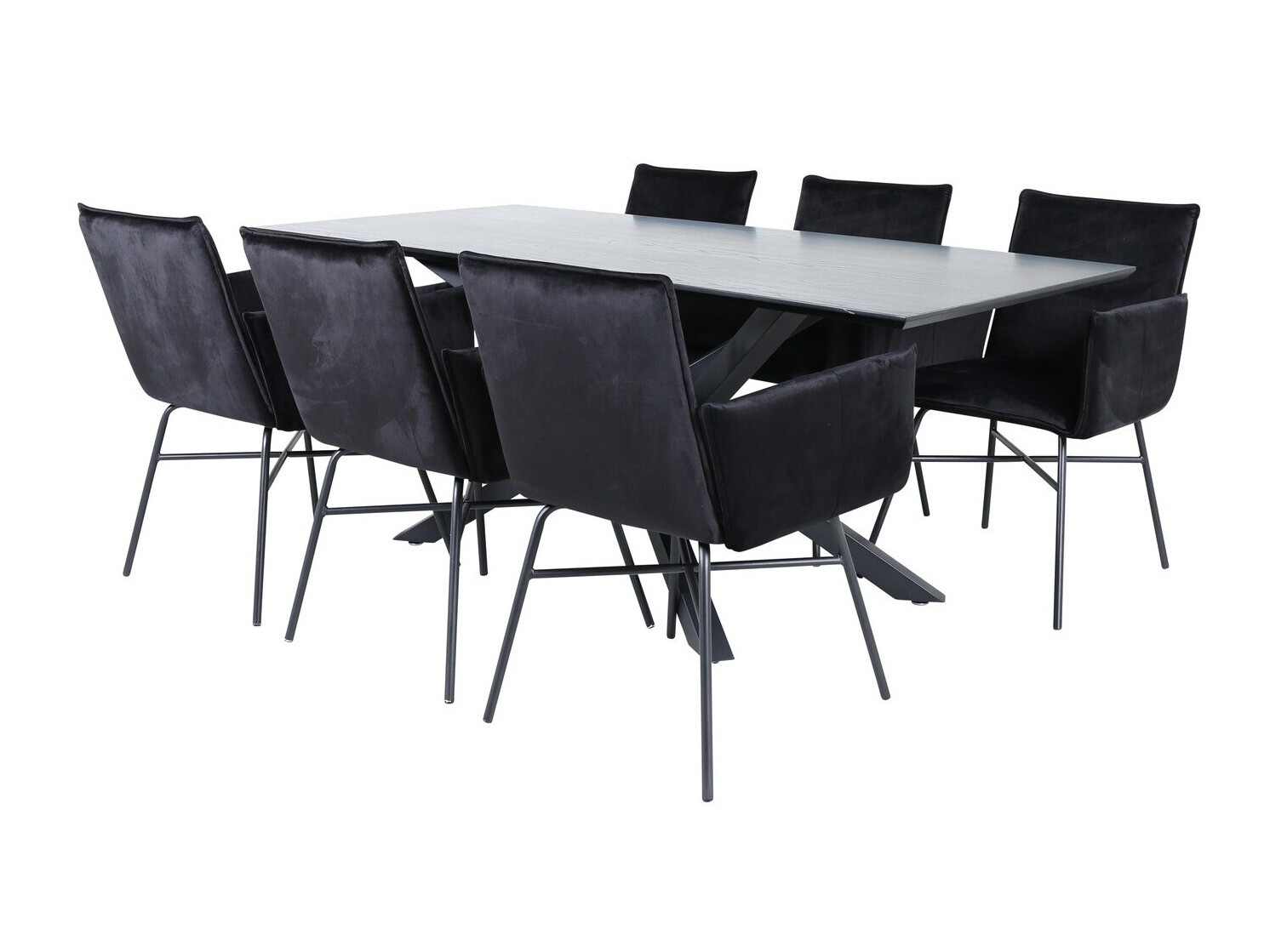 Essgruppe Dallas 2703 (Schwarz)