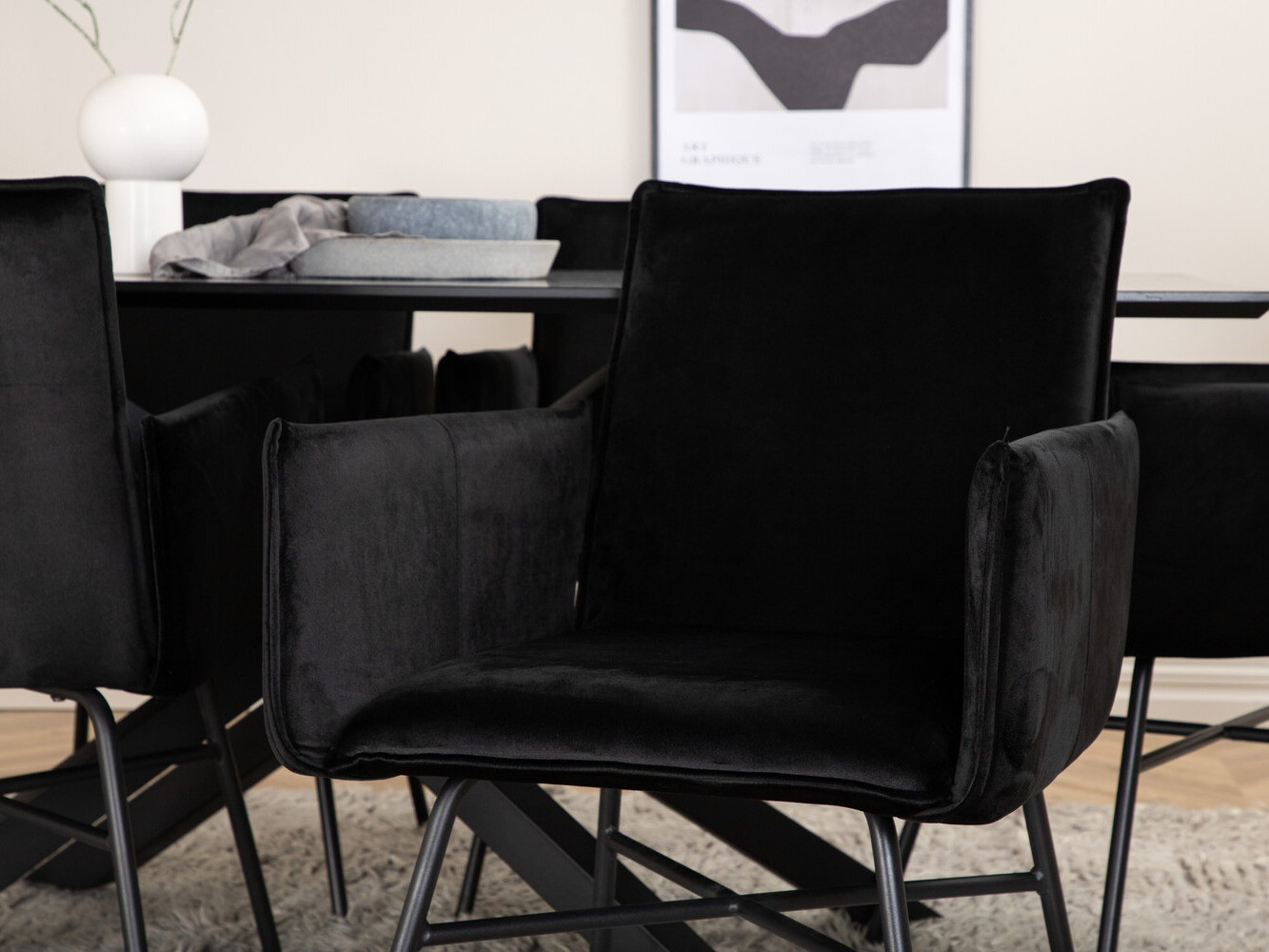 Essgruppe Dallas 2703 (Schwarz)