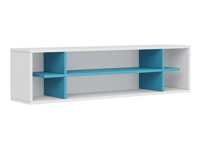 Wandregal Omaha E114 (Weiss + Türkis)